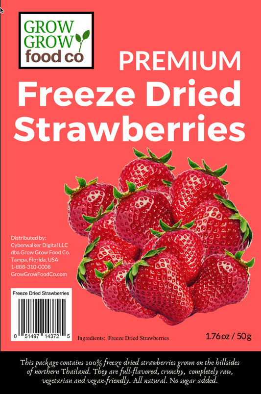 Freeze Dried Strawberries - 50g pack
